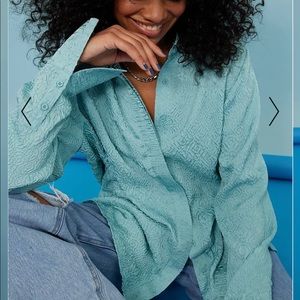 NA-KD Structured Long Sleeve Shirt